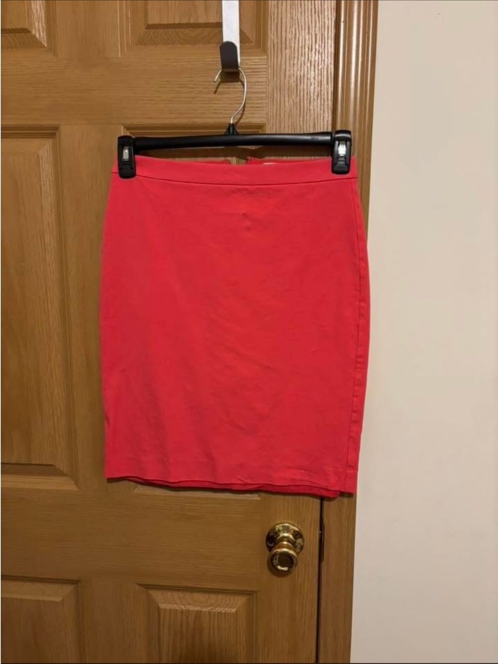 J. Crew Factory Coral Mini Pencil Skirt